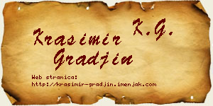 Krasimir Građin vizit kartica